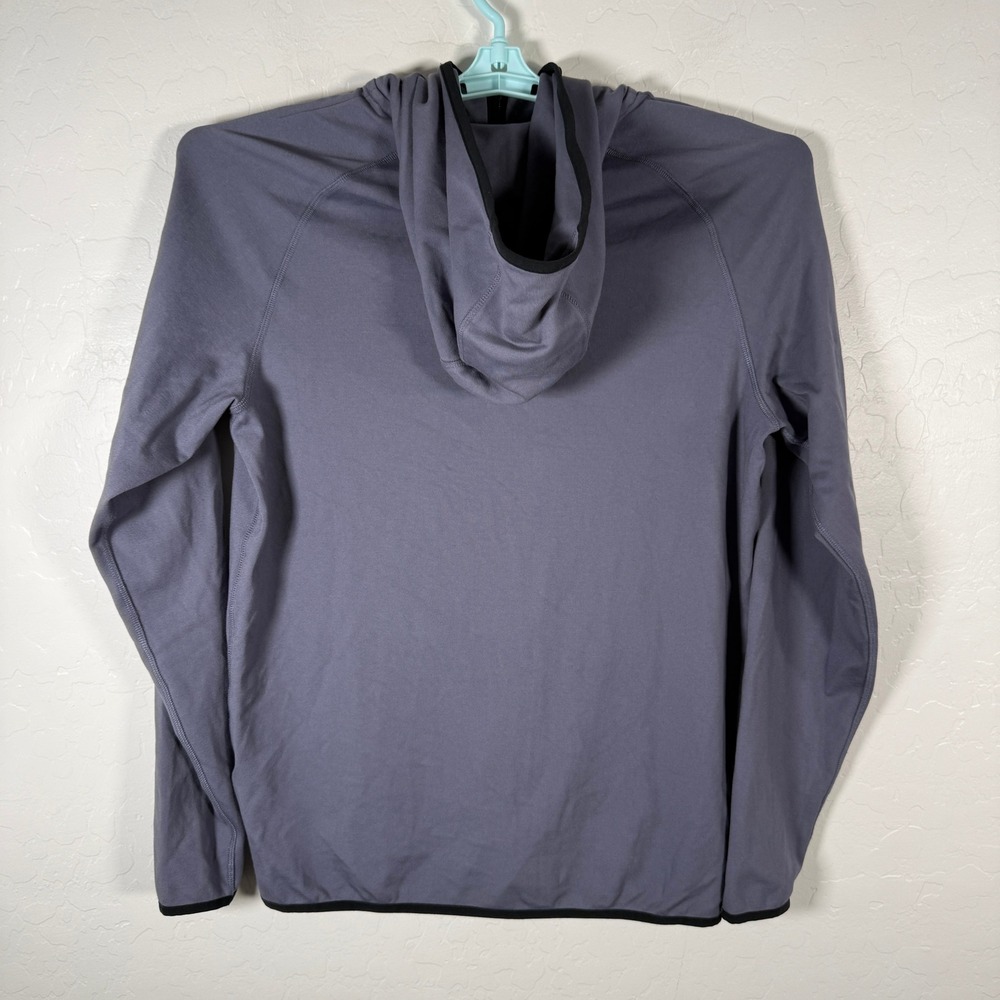 Nike Hoodie Mens Medium Gray Carbon Tech Lightweight Full Zip Stretch - Picture 4 of 10